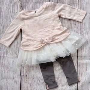 Stylish Blush Pink Winter Outfit - Infant Girls Clothes